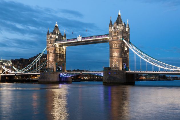 όμορφη γέφυρα: Tower Bridge, Λονδίνο