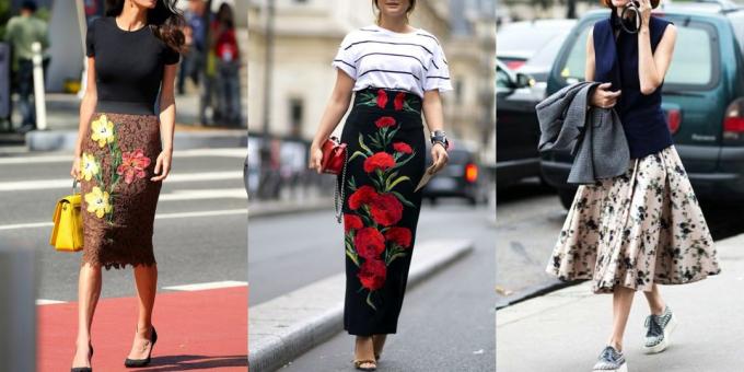 Trendy Φούστες 2019 με floral prints