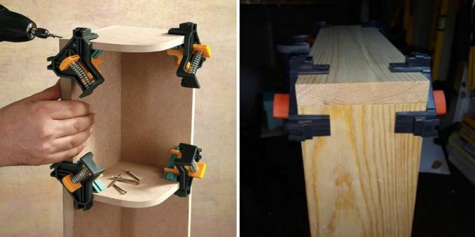 εργαλεία ξυλουργικής: σετ γωνιακών σφιγκτήρων