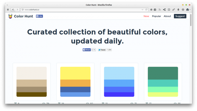 Επισκόπηση μικρές εφαρμογές Web: Χρώμα Hunt