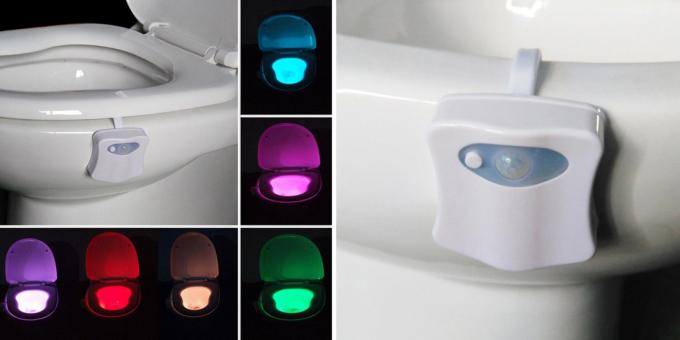 Χρωματιστά φώτα για την τουαλέτα