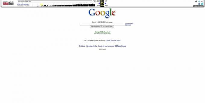 Αρχείο Ιστού: ένα αντίγραφο του ιστότοπου Google