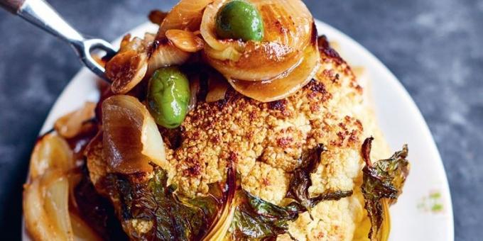 Λαχανικά στο φούρνο: κουνουπίδι με κρασί και αντσούγιες από τον Jamie Oliver