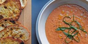 Η κλασική συνταγή για γκασπάτσο - μια δροσιστική σούπα συστατικά απλή