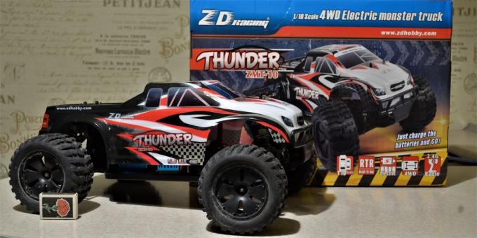 ZD Racing Thunder. Μηχανών και συσκευασία