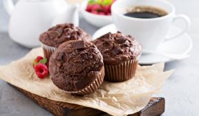 Muffins σοκολάτας με κεφίρ