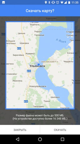 Εκτός σύνδεσης Google maps για Android