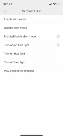 Xiaomi Mi Smart: η επιλογή της δράσης, όταν πατήσετε