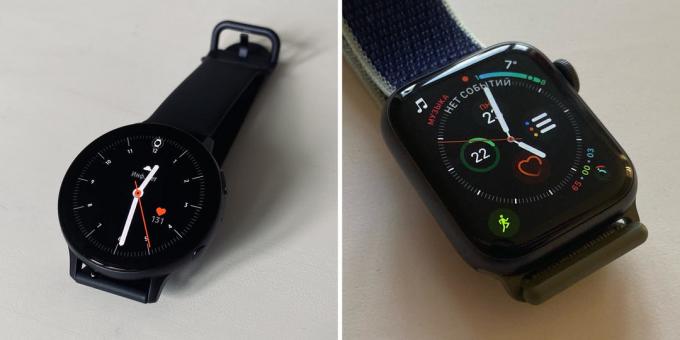 Samsung Galaxy Παρακολουθήστε Active 2: Σύγκριση με την Apple ρολόι Σειρά 5