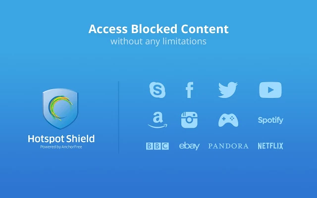 Δωρεάν VPN για το Chrome: Hotspot Shield 