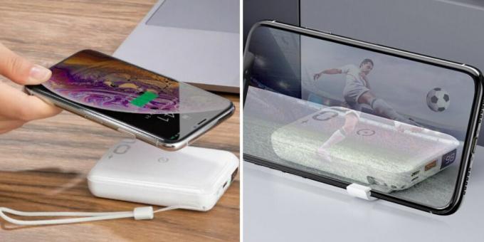 Powerbank με ασύρματη βάση φόρτισης