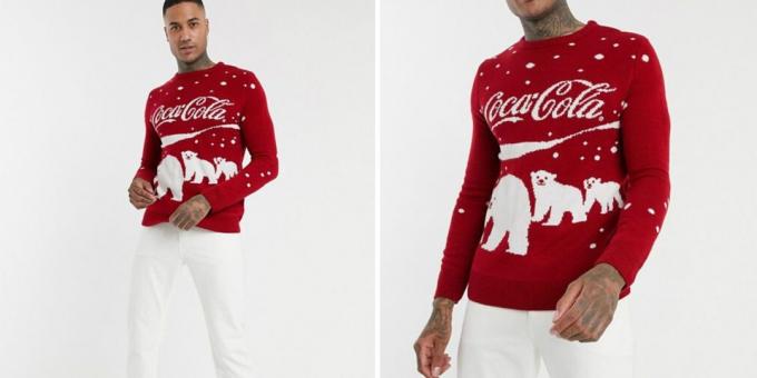 Εκτυπώστε Coca-Cola σε ένα πουλόβερ