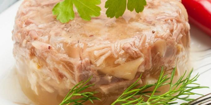 Συνταγές: ζελέ χοιρινό και βοδινό κρέας multivarka
