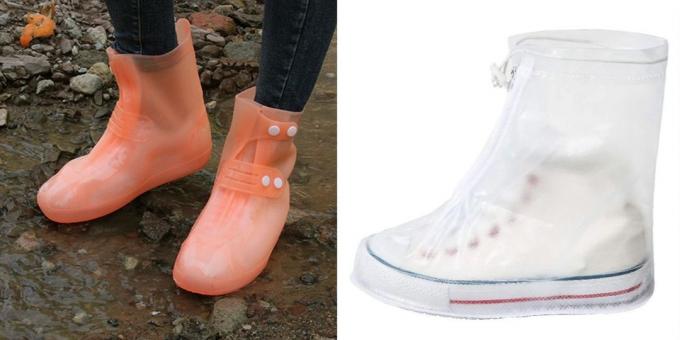 Πλαστικά καλύμματα για τα παπούτσια για βροχερό καιρό
