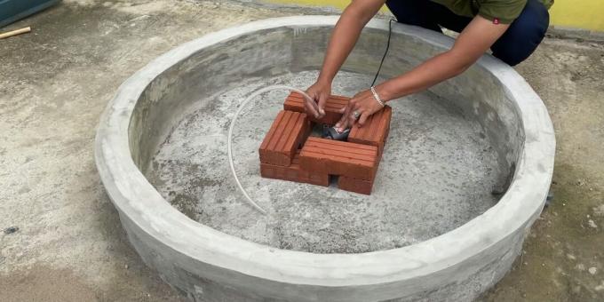 Πώς να φτιάξετε ένα σιντριβάνι: φτιάξτε ένα στήριγμα από τούβλα