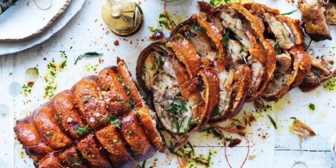 Χοιρινό στο φούρνο Ιταλικά Porchetta από τον Jamie Oliver