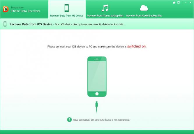 Tenorshare iPhone αποκατάστασης στοιχείων