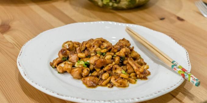 Τηγανητό κοτόπουλο kung pao