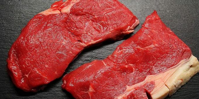 Ποια τρόφιμα έχουν υψηλή περιεκτικότητα σε σίδηρο: κόκκινο κρέας