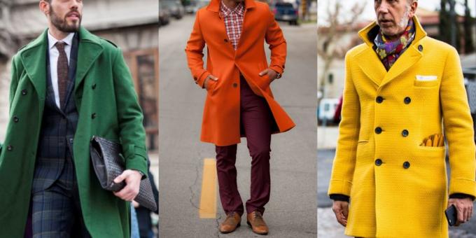 Καλοκαίρι πώληση των ειδών ένδυσης και υπόδησης για άνδρες: Χρωματιστά Παλτό