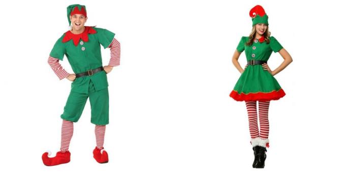 Χριστούγεννα κοστούμια για τους ενήλικες: ένα χαριτωμένο ξωτικό