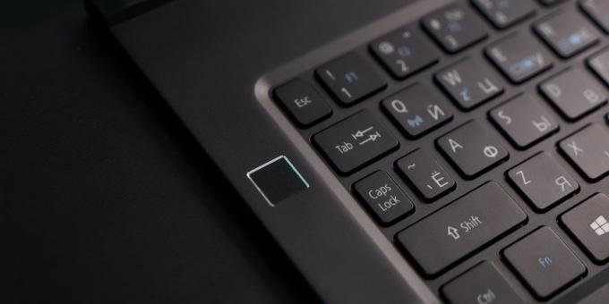 Acer Swift 7: αισθητήρας δακτυλικών αποτυπωμάτων
