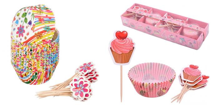 Τι να δώσετε σε έναν φίλο για τα γενέθλιά της: ένα σετ καλουπιών από χαρτί cupcake