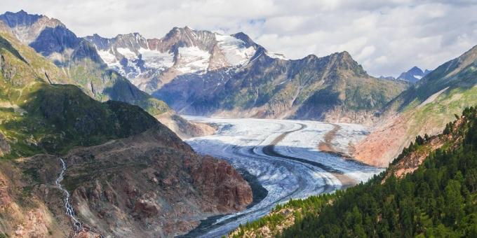 Πού να πάει στην Ευρώπη: Aletsch Glacier, Ελβετία