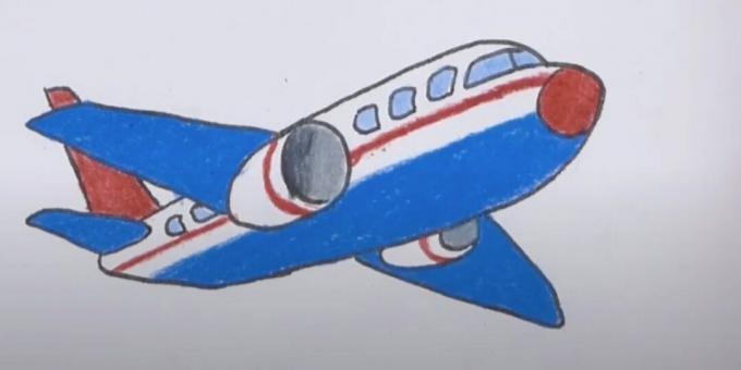 Πώς να σχεδιάσετε ένα αεροπλάνο: βάψτε πάνω από το γυαλί, φέρινγκ και ουρά