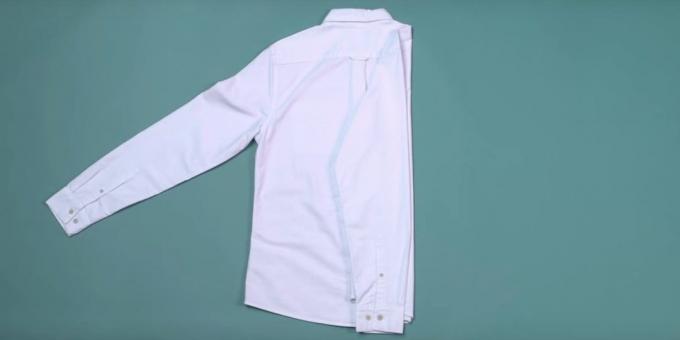 Πως να φτιάξετε ένα πουκάμισο: εφαρμόσουν ένα μανίκι για το διπλωμένο πλευρά
