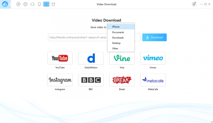 AnyTrans βοηθά να κατεβάσετε το βίντεο στο iPhone και το iPad σας