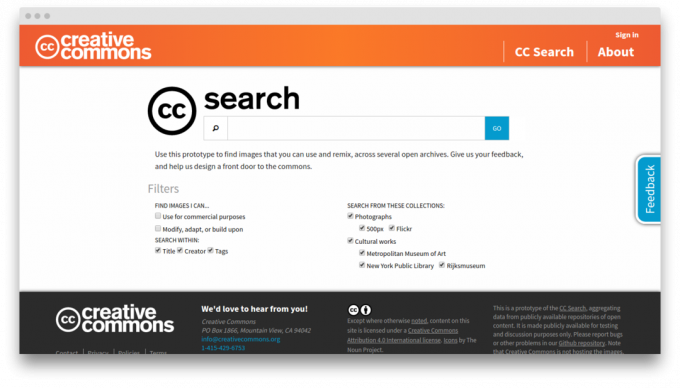 Creative Commons αναζήτηση