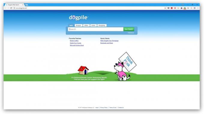 Οι περισσότερες μηχανές αναζήτησης: Dogpile
