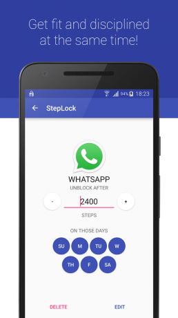 StepLock: κανόνας βήματα για να ξεκλειδώσετε WatsApp