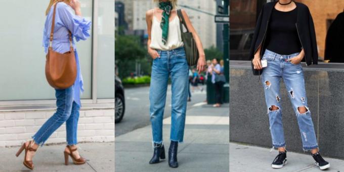 παντελόνι Οι πιο μοντέρνα γυναικών: τζιν με πρώτες κατώτερο άκρο