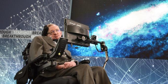 Ο καθηγητής Stephen Hawking, συγγραφέας του βιβλίου «Μια Σύντομη Ιστορία του Χρόνου»