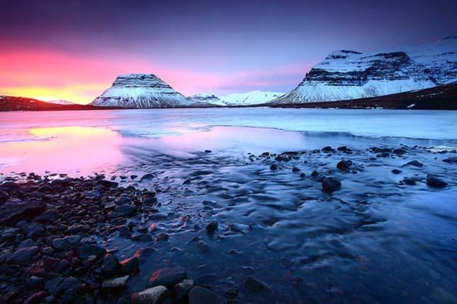 Ηλιοβασίλεμα στην Ισλανδία