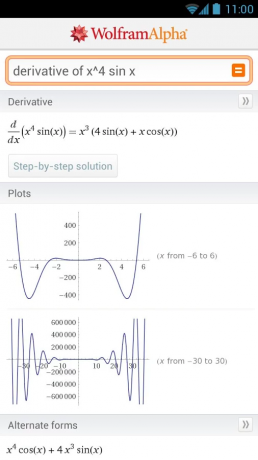 WolframAlpha: Μαθηματικά