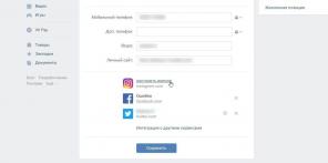 Πώς να δεσμεύσει Instagram στο Facebook, «VKontakte»
