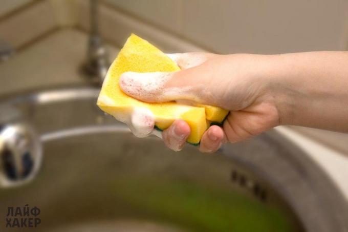 Ασφαλής σαπούνι πιάτων αφρίζει καλά