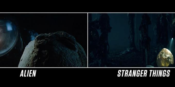 Παρόμοιες σκηνές από την ταινία «Alien» και η πρώτη σεζόν του «πολύ παράξενο περιπτώσεις»