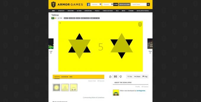 Online παιχνίδια παζλ: Κίτρινο και κόκκινο