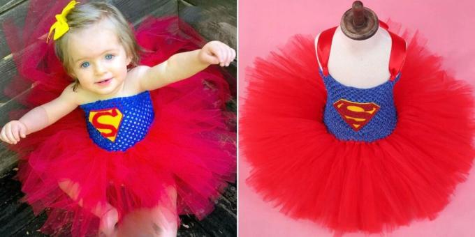 Νέο Έτος κοστούμια για τα παιδιά: Supergirl