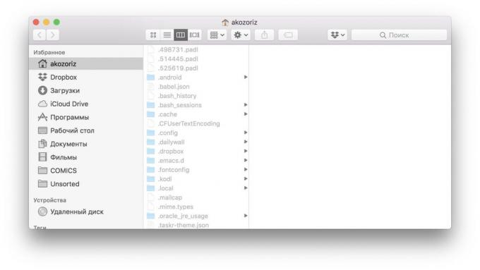εντολές MacOS: Εμφάνιση κρυφών αρχείων και φακέλων
