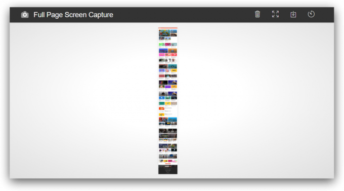 Πλήρης Capture Page Οθόνη: Έτοιμο screenshot