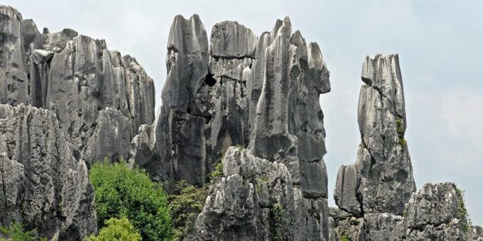Ασιατική περιοχή προσελκύει εν γνώσει τους τουρίστες: Shilin Πέτρινο Δάσος, Κίνα
