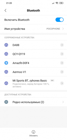 Mi Αθλητισμός Bluetooth Νέων Edition: Ο κατάλογος της προστιθέμενης