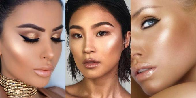 Πρωτοχρονιάς make-up: μια χρυσή λάμψη