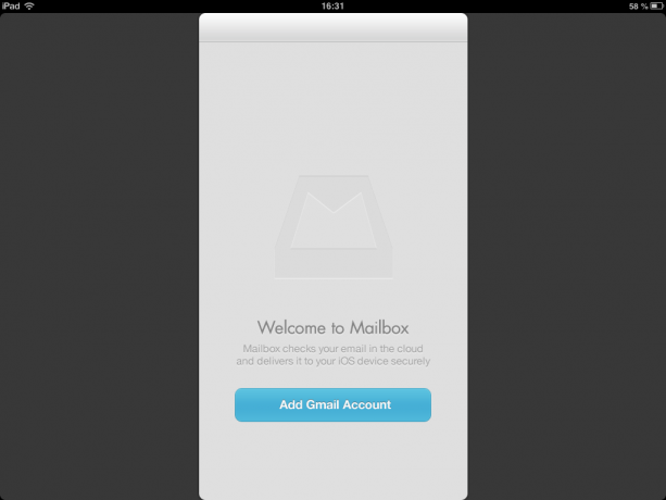 Γραμματοκιβώτιο για iPad καλωσόρισμα