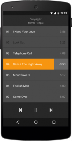 Μείγματα για το Android - ένα πλήρες μινιμαλιστική αναπαραγωγής μουσικής